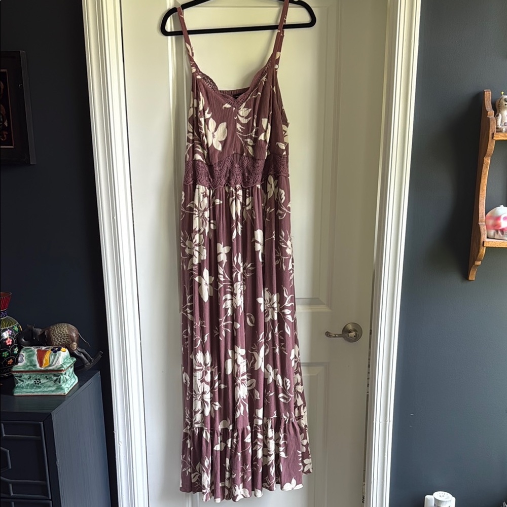 Torrid Pink Floral Pleated Sundress